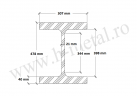 Profil HEM zincat 450 mm 2